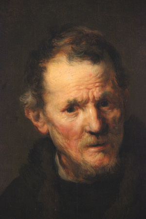 Detail:  Saint Bartholomew. Rembrandt van Rijn, about 1633